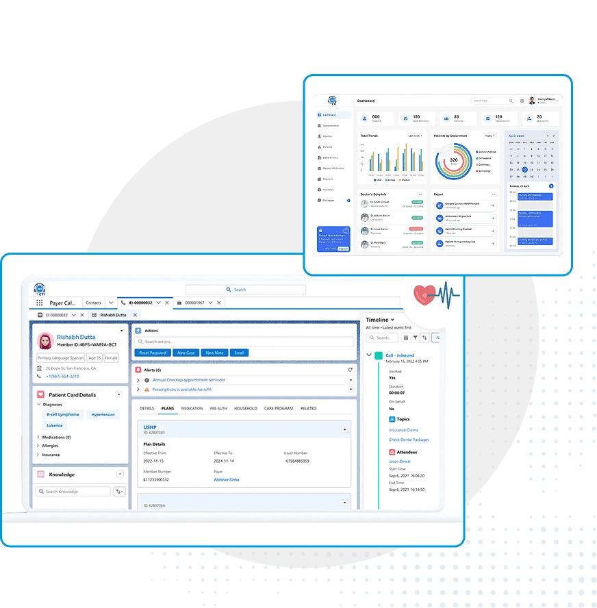 salesforce cti for hospitals